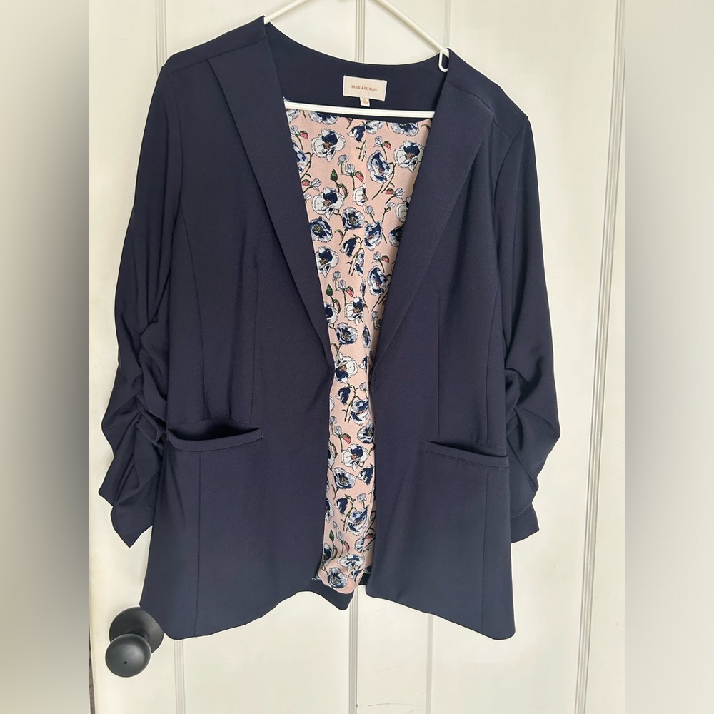 Skies Are Blue Navy Blazer